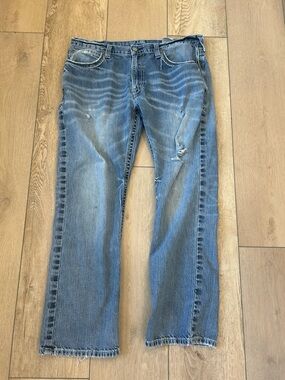 Ariat Men's Low Rise Bootcut M4 Jeans Medium Wash Denim 36x32 (36x30) Distressed